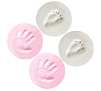 Toddmomy 4 Pièces Empreinte de Main Pied de Bébé Souvenir Cadeau de Naissance pour Garçons et Filles Créer des Souvenirs Solide pour Bébé en Pâte à Modeler pour Décoration D'intérieur