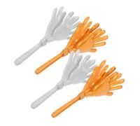 Toddmomy 4 Pièces Hand Clappers Noise Makers Party Favors Portable Cheering Props for Birthday Parties Sports Events and Carnival Decorations