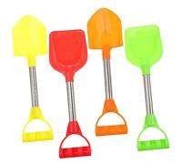 Toddmomy 4 Pièces Jouets de Neige Portables pour Garçon Fille Pelles à Neige Acier Inoxydable Ludiques pour Jeux Dhiver Plein Air Outils Créatifs pour Bâtir Couleur