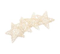 Toddmomy 4 Pièces Jouets Rotin Étoile pour Rongeurs Jouets Éducatifs Amusants pour et Hamsters des Dents pour Chiens à Fuite pour Petits Animaux