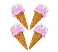 Toddmomy 4 pièces Lot de Cornets de Glace Simulés Réalistes pour Décoration de Fête Présentoir de Magasin et Accessoire Photo Modèles et pour Ambiances Thématiques