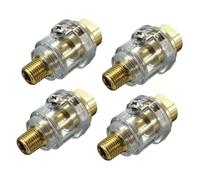 Toddmomy 4 pièces Mini Graisseur Pneumatique Pouce Compact pour Outils Air Lubrificateur Air Portable Aluminium Léger pour Atelier