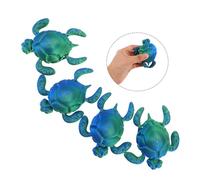 Toddmomy 4 Pièces Modèle De Tortue Décor De Tortue De Mer Ornement Jouets Intéressants Décorative De Bureau Vert Plastique
