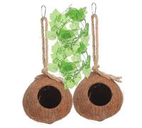 Toddmomy 4 Pièces Nid de lézard Plantes Reptiles Thermostat pour Reptiles est Venu Nichoir en Coquille de Lit Suspendu pour Reptiles nid de Reptiles Animal de Compagnie