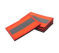 Toddmomy 4 Pièces Patch Réfléchissant de Sécurité à Dos en Nylon Haute Visibilité Couleur Vive Pose Facile pour Conditions Pluvieuses et Voyages