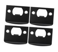 Toddmomy 4 pièces Plaque Gâche Acier Inoxydable pour Renfort Porte D Entrée Guide Serrure Pêne Dormant Fixation Sécurisée pour Alignement et Stabilité Du Verrou