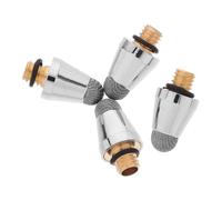 Toddmomy 4 pièces Pointe de Stylo Capacitive à Filetage Externe Tissu Conducteur et Fibre Argent Pointe de Stylet et Précise Kit de Embouts de Rechange pour Écrans Tactiles et Smartphones
