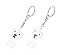 Toddmomy 4 Pièces Porte-clés Poils Animaux Capsule Commémorative Transparente pour Chien Souvenir De Poils pour Propriétaires Collectionneur De Souvenirs