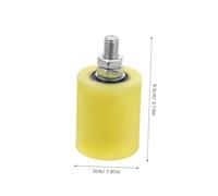 Toddmomy 4 pièces Roulettes Nylon pour Portail Coulissant Guide Lourd Roues de Support Silencieuses et Durables pour Portes Électriques