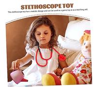 Toddmomy 4 pièces Stéthoscope pour Garçon Fille Halloween Accessoire Jeu de Rôle Médecin Infirmier Simulation Réaliste Couleurs Matériel et pour Fête