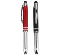 Toddmomy 4 Pièces Stylo Portable LED Tactile Métal Écriture Fluide | Bureaux et Classes, Rechargeable, Prise en Main Confortable, Corps Arrondi, Usage Quotidien pour Infirmières