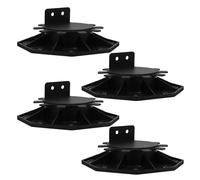 Toddmomy 4 pièces Support de Terrasse Réglable Hauteur Base de Plot Robuste PP pour Lambourdes Lot de Support Solide Adaptable et Remplaçable pour Plancher