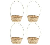 Toddmomy 4 Pièces Tressé en Poignée Flexible, Porte-fleurs et Porte- Réutilisable pour Décoration de Banquet et Décoration Intérieure Élégante