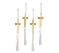 Toddmomy 4 Pièces Tube de Mèche en Alliage et Coton, Usage Multiple | Mèche pour Lampe à Huile, Mèche Lampe à Pétrole, Meches pour Lampe Petrole, Meche Lampe à Pétrole