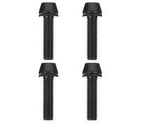 Toddmomy 4 Vis Mécaniques à Tête Conique Hexagonale Creuse en Alliage de Titane Noir M5x20mm Rondelle, Accessoires Vélo pour Potence Vtt et Vélos Route, Fixation Solide et Résistante