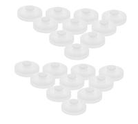 Toddmomy 40 Pièces Poulie Plastique Double Lot de Roues de Poulie Mute pour Jouets Motorisés Applications DIY Compatibilité Facile et Charge Améliorée