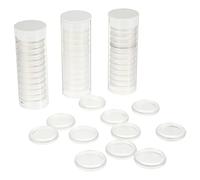 Toddmomy 44 Pièces Boucle De Reliure Disques Dexpansion Tableau Blanc Effaçable à Sec Disques à Anneaux De Reliure Disque Lié Disques De Reliure En Plastique Rond Blanche Abdos