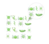 Toddmomy 48Pièces Anneau Lumineux Halloween Décorations Fantaisistes De Fête Chauves Souris Et Têtes De Accessoires De Fête Enfantins Pour Créer Des Moments