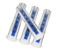 Toddmomy 4Pcs Pluviomètre Extérieur Tube De Pluie Pelouse Pluviomètre Bricolage Tube De Pluie Serre De École Météo De À Essai en Plastique Jauge en