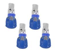 Toddmomy 4pièces Chaussettes De pour Chiens Chaussettes Extérieures Étanches Et Antidérapantes pour Animaux De Compagnie Design Cartoon s