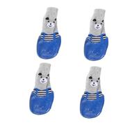 Toddmomy 4pièces Chaussettes Et Chaussures pour Chiens Et Chats Étanches Et Antidérapantes Accessoires Adorables pour Animaux