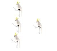 Toddmomy 4pièces Figurine De Perroquet Réaliste Mousse Décoration Oiseaux Artificiels Pour Maison Et Jardin Accessoire De Fête à Thème Jungle