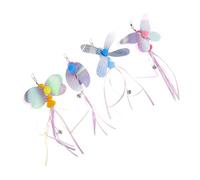 Toddmomy 4pièces Interactives pour Chats avec Cloche Jouets Amusants pour Instinct De Chasse Et des Animaux