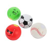 Toddmomy 4pièces Jouets pour Chiens Forme De Ballon Jouet Interactif De Décompression pour Chiots Ballon Saucer Compressible pour Ennui Et Éviter Les Mauvaises Habitudes De Mâchage