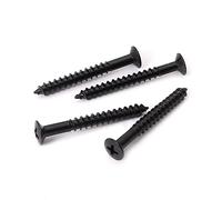 Toddmomy 4pièces Lot De Vis De Fixation Pour Plaque De Manche De Guitare Noire Adaptées Pour Manche De Guitare Facile à Installer