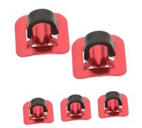 Toddmomy 5 Ensembles Guide de Câbles de Frein pour de Clips C Aluminium Rouge avec Fixation Adhésive pour Cadre de Organisateur de Câbles pour VTT Installation Rapide et