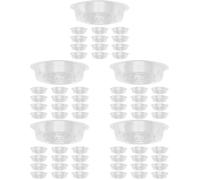 Toddmomy 5 Ensembles Plateau De Fleurs Plastique Lot de Soucoupes pour Pots De Plantes Transparent Durable Et Pratique pour Intérieur Et Extérieur 30 Pièces * 5