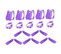 Toddmomy 5 Ensembles Set de Kits de Plongée pour Poupées avec Masque et Bouteille Plastique pour Jeux Imitation et Collection