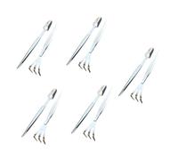 Toddmomy 5 Ensembles Set de Pince à Bonsai Acier Inoxydable avec Râteau et Spatule Outil de Jardinage Durable pour Arrangement de Mousse et Élimination de Bourgeons
