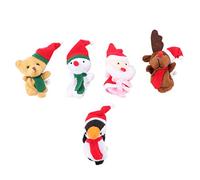 Toddmomy 5 Pcs De Noël Marionnettes À Doigt Père Noël Bonhomme De Neige Elk Ours Pingouin en Forme De Poupées À Doigt Interactif Conteur Doigt Jouets pour Cadeau De De Noël