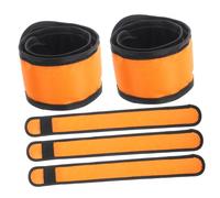Toddmomy 5 Pièces Brassard lumineux ceinture de course réfléchissant dirigé bande lumineuse en cours d'exécution gifles bracelets de claque menés par marche brassards de marche tissu Orange