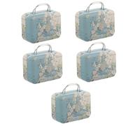 Toddmomy 5 Pièces caisse de rangement boã®tes de stockage coffret makeup boite rangement photo étui de voyage pour cils petit faux cils étui de rangement pour cils récipient à cils le fer