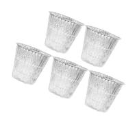 Toddmomy 5 Pièces Doublures Jetables Aluminium pour Seaux de Graisse Accessoires pour Barbecue Cuisine Plein Air Prévention Fuites