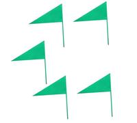 Toddmomy 5 Pièces Drapeaux de Marquage de Terrain de Drapeaux Triangulaires Colorés pour Entraînement Athlétique de Lancer de Poids Outils de Marquage pour Sables Terrain