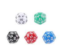 Toddmomy 5 Pièces Nombre de dés Gros dés Jeu de dés Acrylique