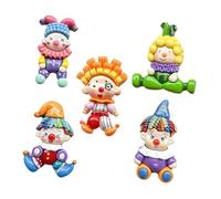Toddmomy 5 Pièces patch de clown Charms pour cheveux Charms clown en résine perles de clown jolis bricolages de clowns kit de coque de téléphone bricolage charmes de résine de dessin animé
