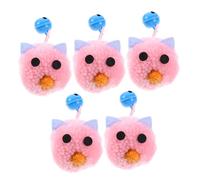Toddmomy 5 Pièces Peluche Souris pour Amusants Interactifs avec Cloches pour Accessoires de Jeu Intérieur pour Activité