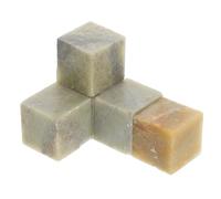 Toddmomy 5 Pièces Pierre Sigillaire Carrée Verte pour Gravure de Sceaux et Calligraphie, Surface Lisse pour Amateurs et Passionnés D'expression Artistique