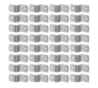 Toddmomy 50 Clips en Z Argentés pour Cadres Photo Fixations Robustes en Métal Supports d'Angle pour Encadrement Intérieur et Extérieur Adaptés pour Toiles et Étagères