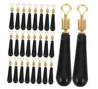 Toddmomy 50 pièces Anti-Tangle Fishing Float Seats with Rotation Robust Silicone Material for Freshwater and Saltwater Fishing Gear Compatible with Various Float Accessories