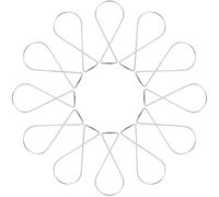 Toddmomy 50 Pièces Crochet de Plafond Automatique à Ressort | Fixation sans Perçage, Finition Galvanisée, pour Bannières et Lanternes Papier, Usage la Cuisine ou Événement