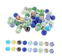 Toddmomy 50 pièces Lot Billes de Multicolores pour Jeux de Billes Garçon Fille Décoration DIY Maison et Extérieur Accessoires Créatifs pour Loisirs et Aquariums
