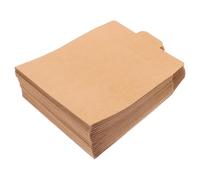 Toddmomy 50 Pièces Lot de Pochettes Papier Kraft pour CD DVD Étui Carré Multifonction pour Stockage et Cadeau Enveloppe Papier pour Jaquettes et Cartes Pratique pour Rangement et Emballage