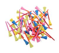 Toddmomy 50 pièces Tees Plastique Durable pour Entraînement Extérieur et Intérieur Accessoires de Pratique Stables et pour Golfeurs Débutants et Pros