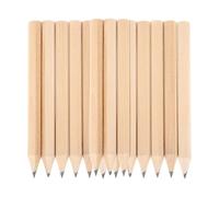 Toddmomy 50Pcs Crayons Gras Triangulaires Courts Mini Crayons Triangulaires En Bois Mini Crayons En Bois Pour L'école De Bureau À Domicile (Beige 1)
