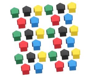 Toddmomy 50pièces Pions Bois Multicolores pour Jeux De Société Pièces De Jeu Éducatives Et Engagées Accessoires De Table pour Stratégies Variées
